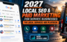 2027 Local SEO and paid marketing playbook featuring Google Local Services Ads, search results for restoration companies, lead generation, calls, bookings, and digital marketing strategies for service businesses.